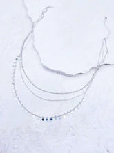 The Silver Triple Layered Chain Necklace