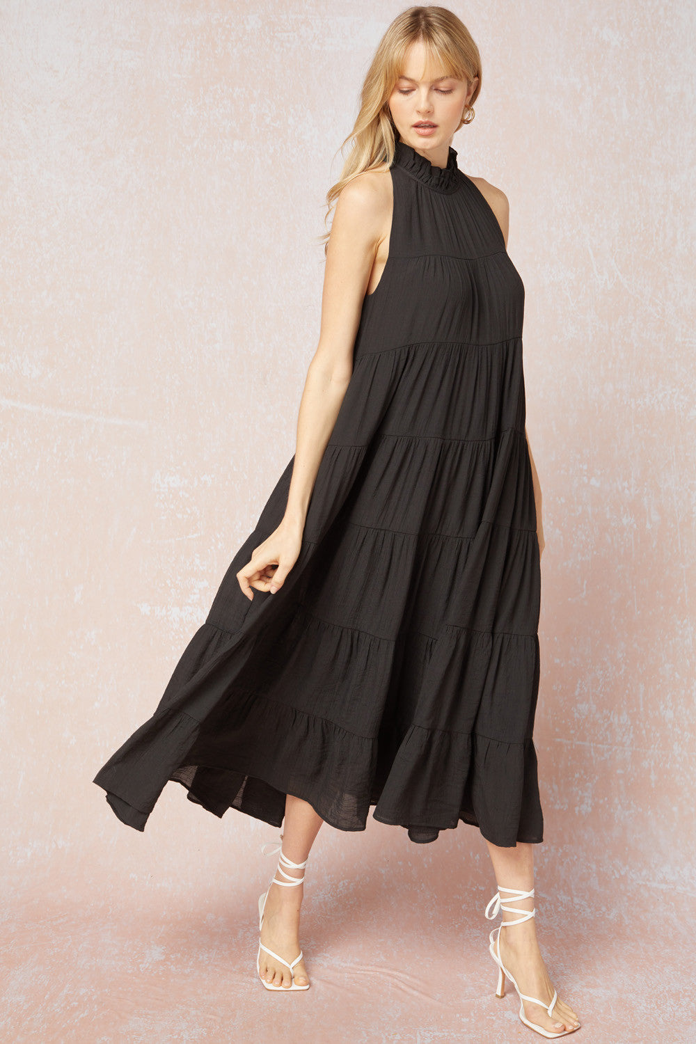 The Wendy Sleeveless Tiered Maxi Dress