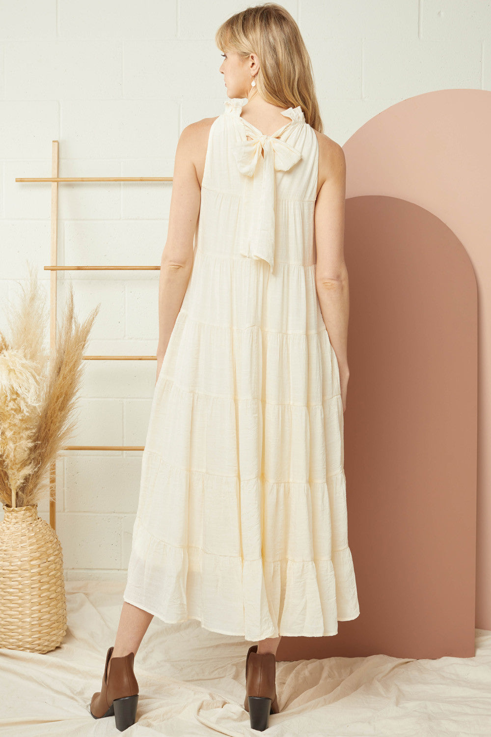 The Wendy Sleeveless Tiered Maxi Dress