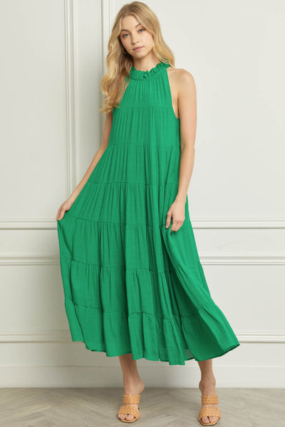 The Wendy Sleeveless Tiered Maxi Dress