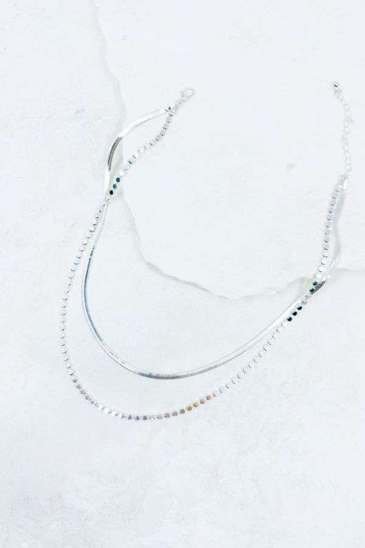 The Double Layer Snake Chain Necklace